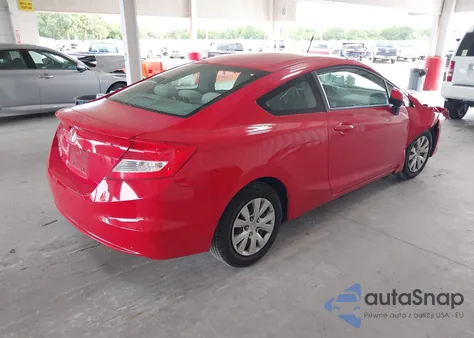 2012 Honda Civic Lx z USA, uszkodzony, nr VIN 2HGFG3B54CH554045